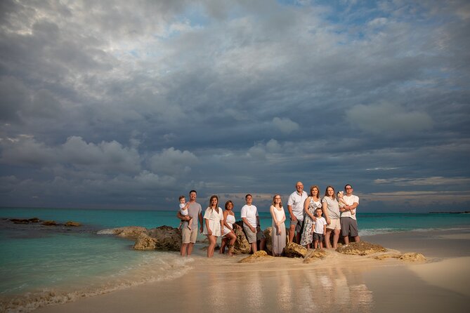 1 Hour Private Professional Portraits in Grace Bay Beach - A private group changes the value of the session