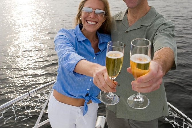 2 Hour Champagne Sunset Cruise from Grace Bay, Providenciales (Adult Only) - Conch fritters at sunset