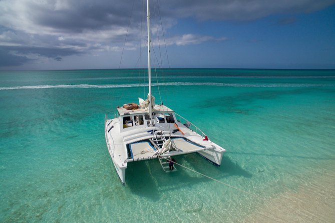 4 Hour Private Catamaran Sail and Snorkel from Grace Bay Beach, Providenciales - Setting Sail From Grace Bay Beach