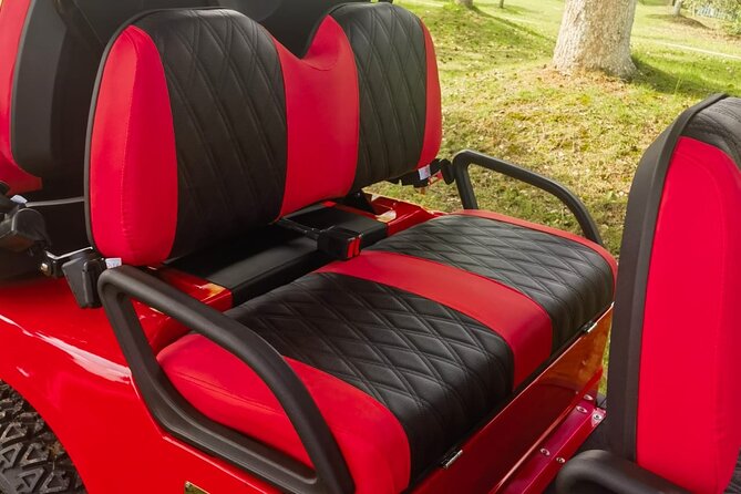 4 Seater Luxury Golf Carts Rental in Grand Turk - Picking up the cart outside the port