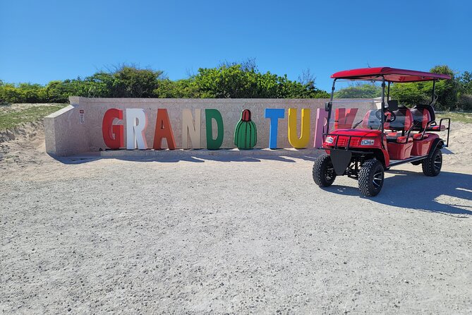 6-Seater Golf Cart: Grand Turk - Finding D.E.A. Rental Services outside the port