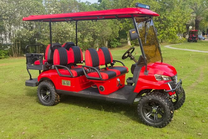 6 Seater Luxury Golf Carts Rental in Grand Turk - What the six-seat luxury cart includes