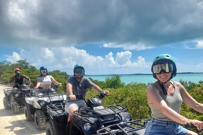 ATV Adventure tour on Providenciales - Chalk Sound gives the ride a scenic pause