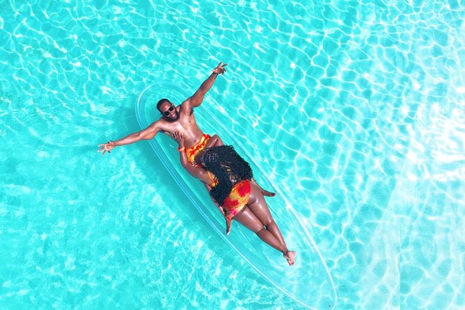 Clear Kayak Drone Photography - Posing for the Drone Camera