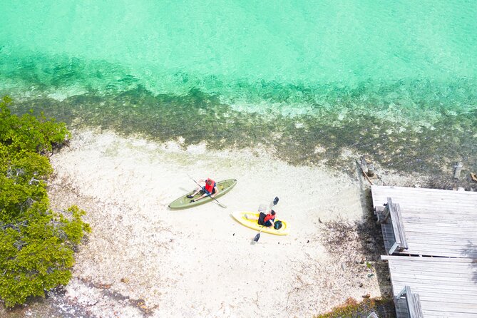 Clear kayak Grand Turk Island Kayak Tour of the mangroves - The dredging barge wreck and the Taino canoe relic