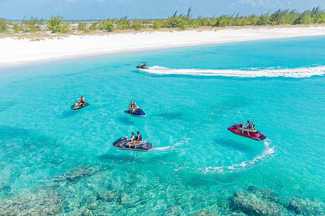 FAMOUS SHIPWRECK, Tiki Bar & Iguana Island Private Jet Ski Tour - Half Moon Bay and the rock iguanas