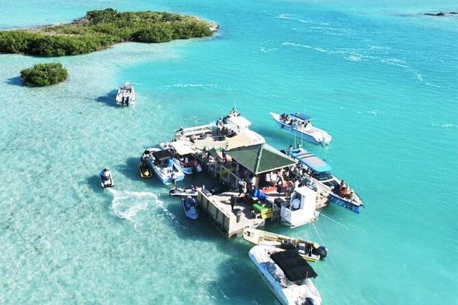 FAMOUS SHIPWRECK, Tiki Bar & Iguana Island Private Jet Ski Tour - The La Famille Express shipwreck and its 25-foot jump