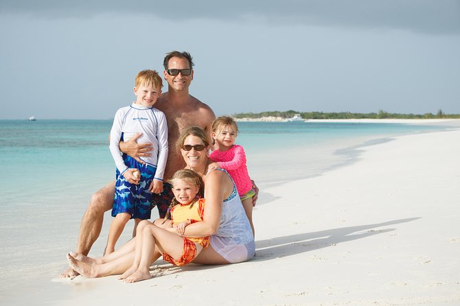 Full Day Private Boat Charter at Grace Bay, Providenciales - Half Moon Bay and the sandy-island stops