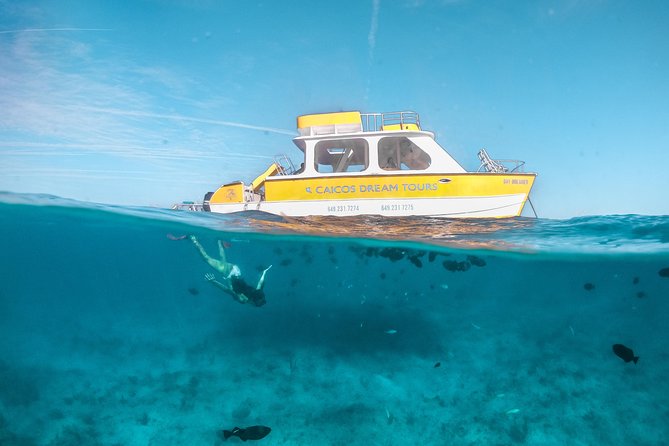 Half Day Private Boat Charter at Grace Bay, Providenciales - Grace Bay views and the first reef stop