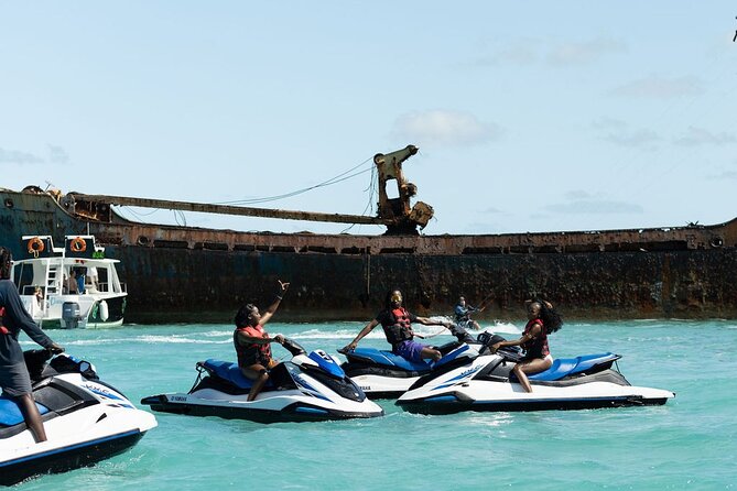 Jet Ski Adventure in Crystal Waters of Turks and Caicos - Riding toward La Famille Express