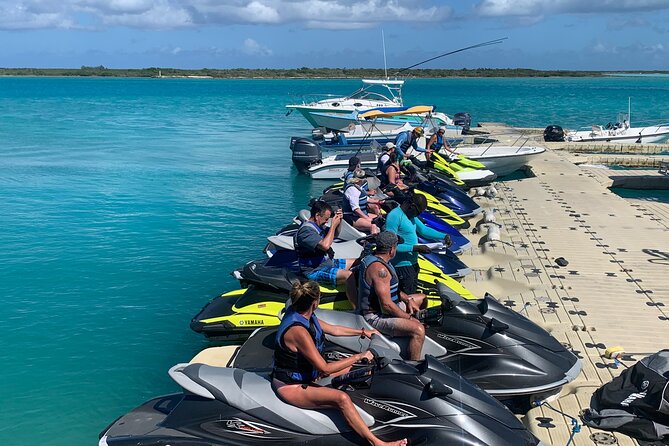 Jet Skiing around La famille ship and smaller pristine cays - Small Cays, Iguanas, and Quiet Beaches