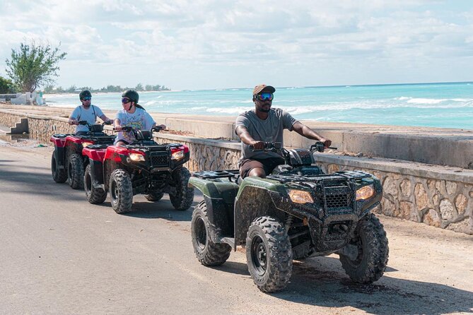 Lets Ride Adventures ATV Tour in Grand Turk - The first beach stop on Grand Turk