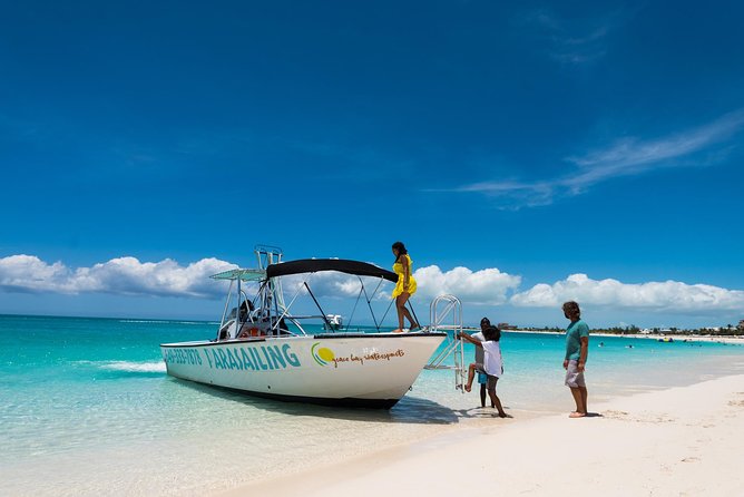 Parasailing Adventure from Providenciales in Turks and Caicos - The Boat Ride and Safety Setup