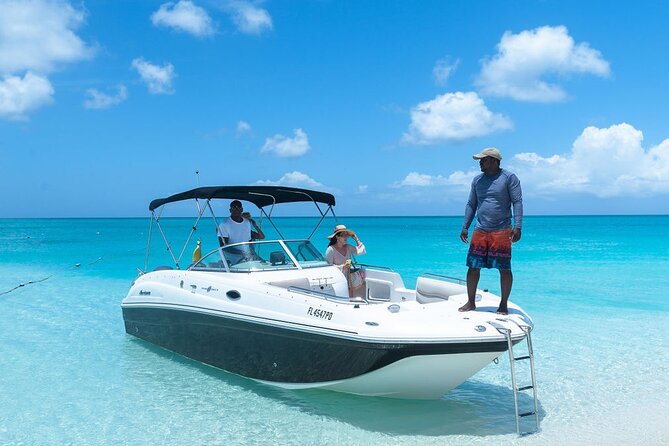 Private Grace Bay Boat Sunset Tour with Pickup - What the two-hour itinerary can include