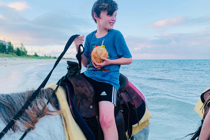 Shared Horseback Riding in Turks and Caicos - Photos, flowers, and family memories