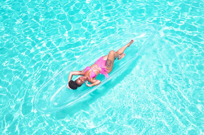 Singles Lite Clear Kayak Photoshoot Grand Turk Island - The clear kayak and the final images