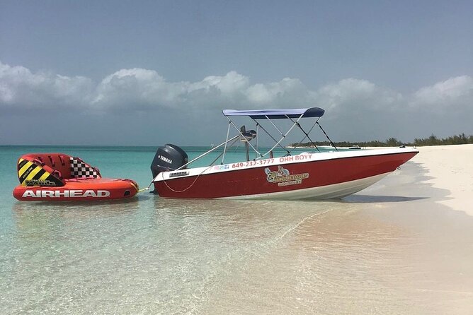 Tubing on grace bay beach Turks and caicos islands - How this compares with a quiet beach day